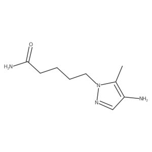 5-(4-amino-5-methyl-1H-pyrazol-1-yl)pentanamide Structure