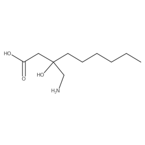 3-(Aminomethyl)-3-hydroxynonanoic acid Structure