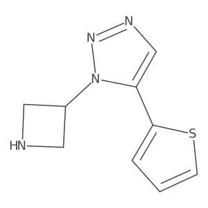 1-(azetidin-3-yl)-5-(thiophen-2-yl)-1H-1,2,3-triazole结构式