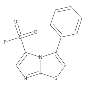 3-Phenylimidazo[2,1-b][1,3]thiazole-5-sulfonyl fluoride结构式