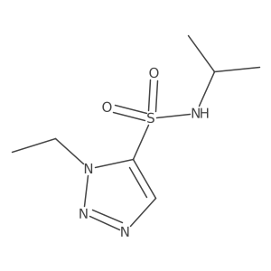 1-ethyl-N-(propan-2-yl)-1H-1,2,3-triazole-5-sulfonamide Structure