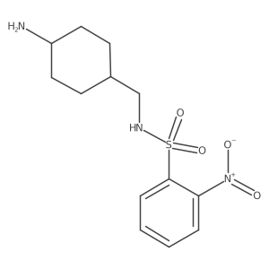 N-[(4-aminocyclohexyl)methyl]-2-nitrobenzene-1-sulfonamide结构式