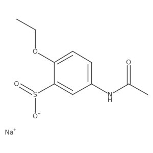 Sodium 5-acetamido-2-ethoxybenzene-1-sulfinate Structure