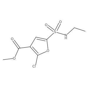 Methyl 2-chloro-5-(ethylsulfamoyl)furan-3-carboxylate Structure