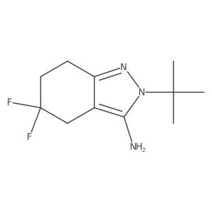 2-tert-butyl-5,5-difluoro-4,5,6,7-tetrahydro-2H-indazol-3-amine Structure