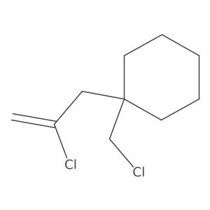 1-(Chloromethyl)-1-(2-chloroprop-2-en-1-yl)cyclohexane Structure