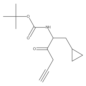 tert-butyl N-(1-cyclopropyl-3-oxohex-5-yn-2-yl)carbamate Structure