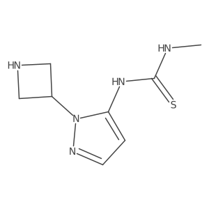 1-[1-(azetidin-3-yl)-1H-pyrazol-5-yl]-3-methylthiourea Structure