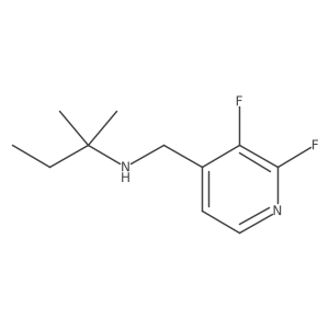 [(2,3-Difluoropyridin-4-yl)methyl](2-methylbutan-2-yl)amine Structure