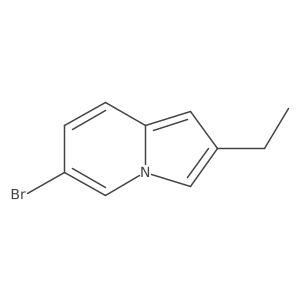 6-Bromo-2-ethylindolizine结构式