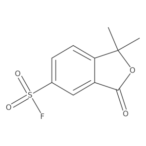 1,1-Dimethyl-3-oxo-2-benzofuran-5-sulfonyl fluoride结构式