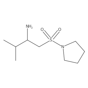 3-Methyl-1-(pyrrolidine-1-sulfonyl)butan-2-amine结构式