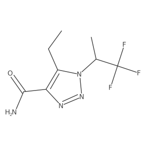 5-ethyl-1-(1,1,1-trifluoropropan-2-yl)-1H-1,2,3-triazole-4-carboxamide结构式