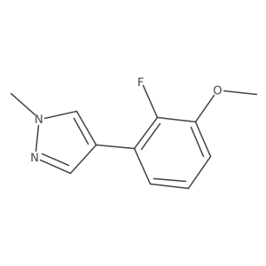 4-(2-fluoro-3-methoxyphenyl)-1-methyl-1H-pyrazole Structure
