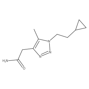 2-[1-(2-cyclopropylethyl)-5-methyl-1H-1,2,3-triazol-4-yl]acetamide Structure