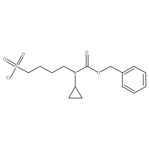 benzyl N-[4-(chlorosulfonyl)butyl]-N-cyclopropylcarbamate Structure