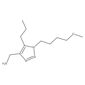 [1-(4-methoxybutyl)-5-propyl-1H-1,2,3-triazol-4-yl]methanamine Structure