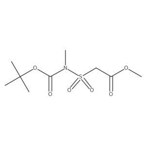 methyl 2-(N-(tert-butoxycarbonyl)-N-methylsulfamoyl)acetate Structure