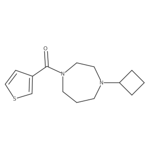 (4-cyclobutyl-1,4-diazepan-1-yl)-(3-thienyl)methanone Structure