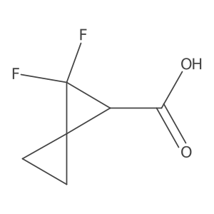 2,2-Difluorospiro[2.2]pentane-1-carboxylic acid结构式