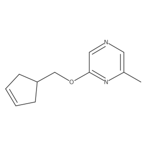 2-[(Cyclopent-3-en-1-yl)methoxy]-6-methylpyrazine Structure