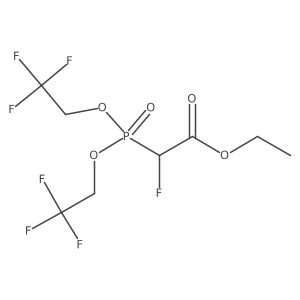 Ethyl 2-[bis(2,2,2-trifluoroethoxy)phosphoryl]-2-fluoroacetate结构式