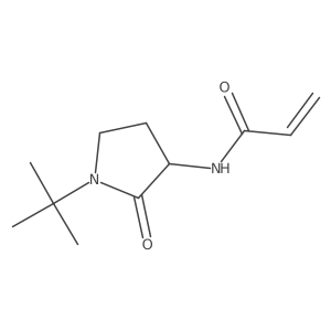 N-(1-Tert-butyl-2-oxopyrrolidin-3-yl)prop-2-enamide结构式