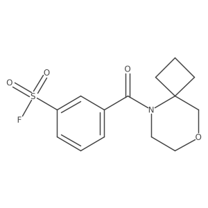3-{8-Oxa-5-azaspiro[3.5]nonane-5-carbonyl}benzene-1-sulfonyl fluoride Structure