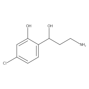 2-[(1R)-3-amino-1-hydroxypropyl]-5-chlorophenol Structure