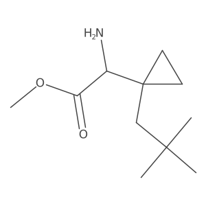 Methyl 2-amino-2-[1-(2,2-dimethylpropyl)cyclopropyl]acetate Structure