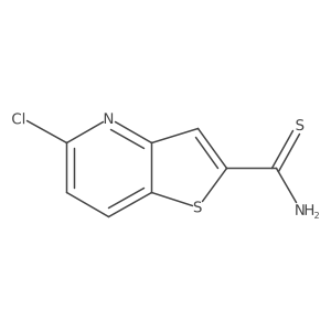 5-Chlorothieno[3,2-b]pyridine-2-carbothioamide Structure