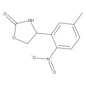 4-(5-Methyl-2-nitrophenyl)-1,3-oxazolidin-2-one结构式