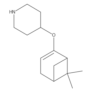 4-({6,6-Dimethylbicyclo[3.1.1]hept-2-en-2-yl}oxy)piperidine结构式