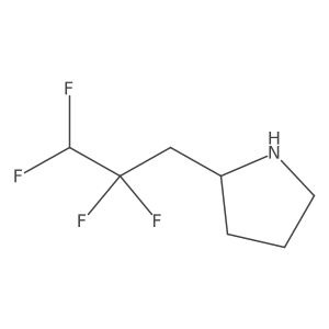2-(2,2,3,3-Tetrafluoropropyl)pyrrolidine结构式
