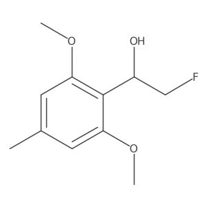 1-(2,6-Dimethoxy-4-methylphenyl)-2-fluoroethan-1-ol Structure