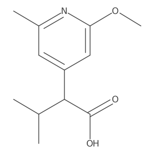 2-(2-Methoxy-6-methylpyridin-4-yl)-3-methylbutanoic acid结构式