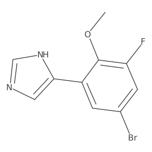 4-(5-bromo-3-fluoro-2-methoxyphenyl)-1H-imidazole结构式