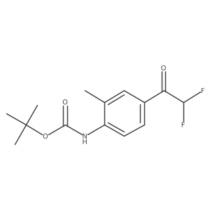 tert-butyl N-[4-(2,2-difluoroacetyl)-2-methylphenyl]carbamate Structure