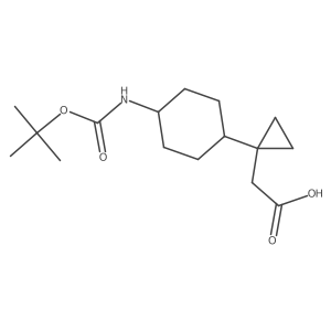 2-[1-(4-{[(Tert-butoxy)carbonyl]amino}cyclohexyl)cyclopropyl]acetic acid Structure