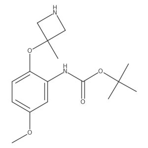 tert-butyl N-{5-methoxy-2-[(3-methylazetidin-3-yl)oxy]phenyl}carbamate结构式
