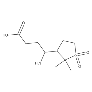 4-Amino-4-(2,2-dimethyl-1,1-dioxo-1lambda6-thiolan-3-yl)butanoic acid Structure