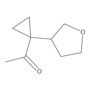 1-[1-(Oxolan-3-yl)cyclopropyl]ethan-1-one结构式