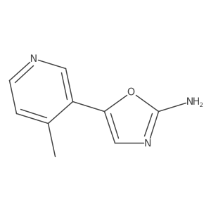 5-(4-Methylpyridin-3-yl)-1,3-oxazol-2-amine结构式