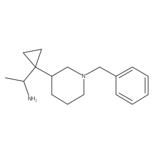 1-[1-(1-Benzylpiperidin-3-yl)cyclopropyl]ethan-1-amine Structure