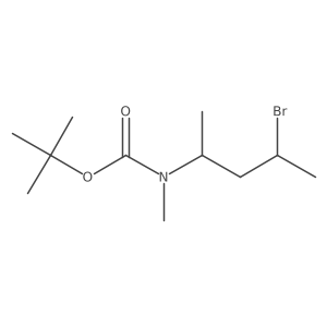 tert-butyl N-(4-bromopentan-2-yl)-N-methylcarbamate结构式