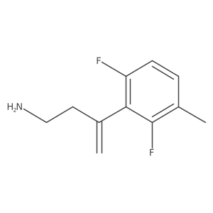 3-(2,6-Difluoro-3-methylphenyl)but-3-en-1-amine Structure