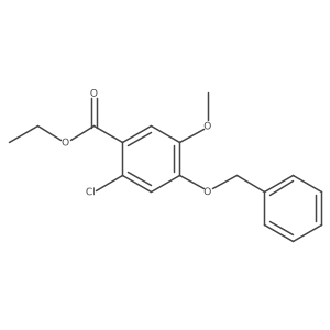 Benzoic acid, 2-chloro-5-methoxy-4-(phenylmethoxy)-, ethyl ester结构式