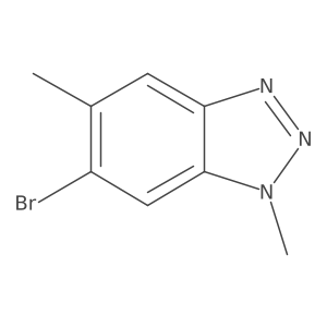 6-Bromo-1,5-dimethyl-1H-benzo[d][1,2,3]triazole Structure
