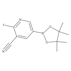 2-Fluoro-5-(4,4,5,5-tetramethyl-1,3,2-dioxaborolan-2-YL)nicotinonitrile Structure
