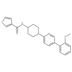 N-{1-[6-(2-methoxyphenyl)pyridazin-3-yl]piperidin-4-yl}thiophene-3-carboxamide Structure